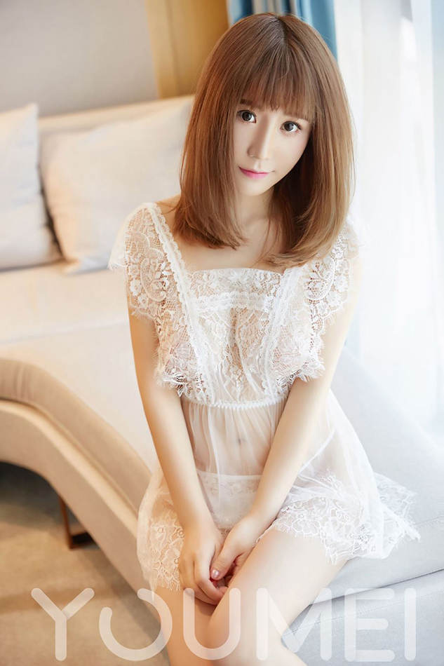 [YouMei尤美] NO.027 纯白蕾丝 绯月樱-Cherry